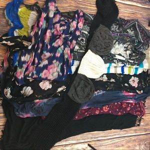 Beach Wraps, Shawls, stoles, beanies, & scarf x12